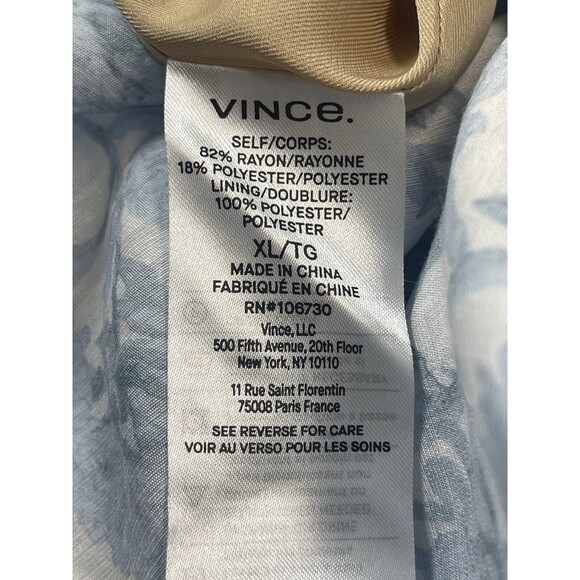 VINCE Dahlia Floral Motif Back Cutout Maxi Dress Sz XL New W/O Tag - Picture 11 of 13